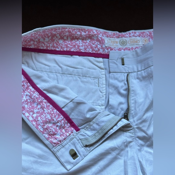 J. CREW White, Broken-In Classic, Twill Shorts w/Pockets Sz. 12 - Picture 5 of 11